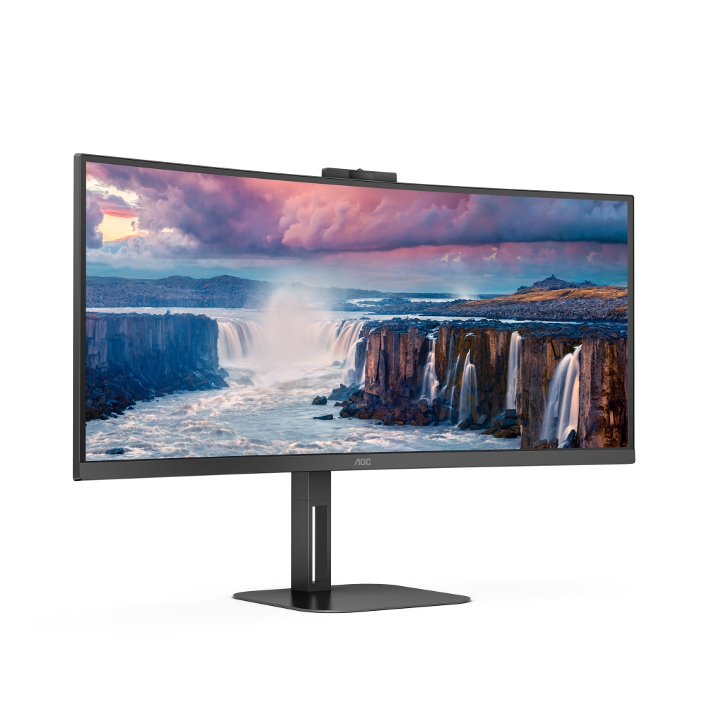 AOC CU34V5CW Computer Monitors - 34 Inches - Black