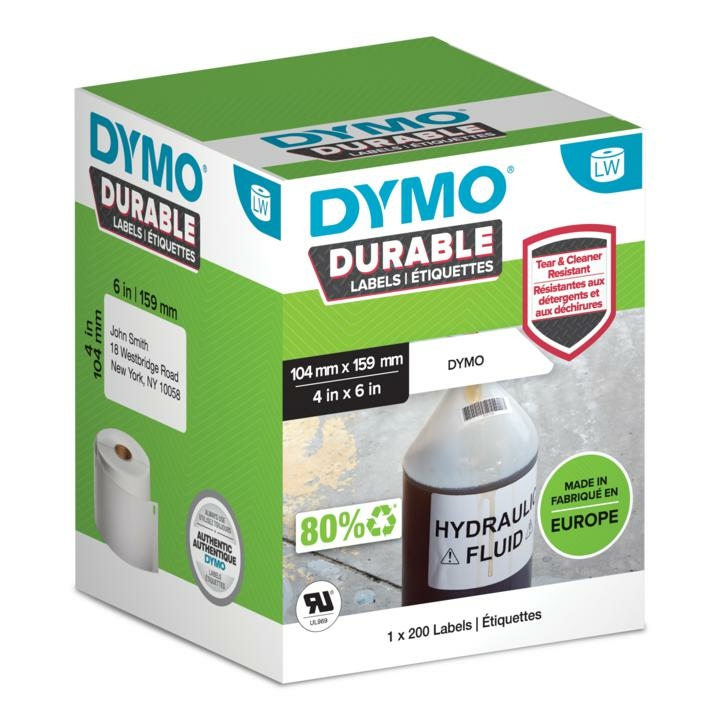 Dymo 159mm Printer Labels - White