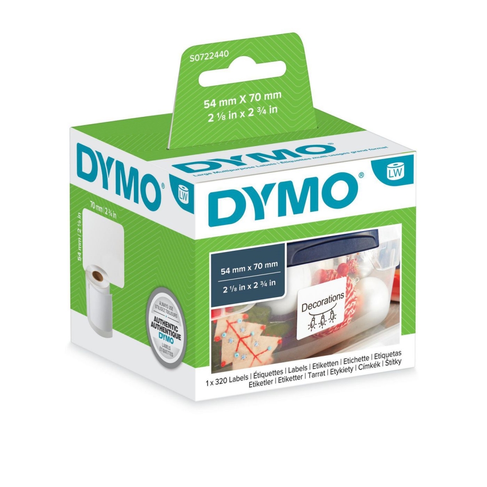 Dymo S0722440 Printer Labels - White