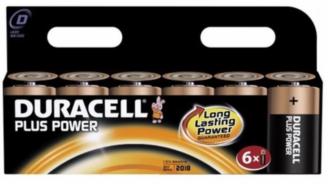 Duracell 6x D 1.5V Single-use battery Alkaline