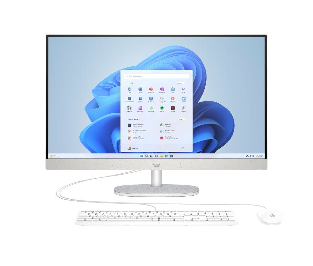 HP 27-cr0045na All-in-One PCs desktops and Workstations - 27 Inches - 8GB - White