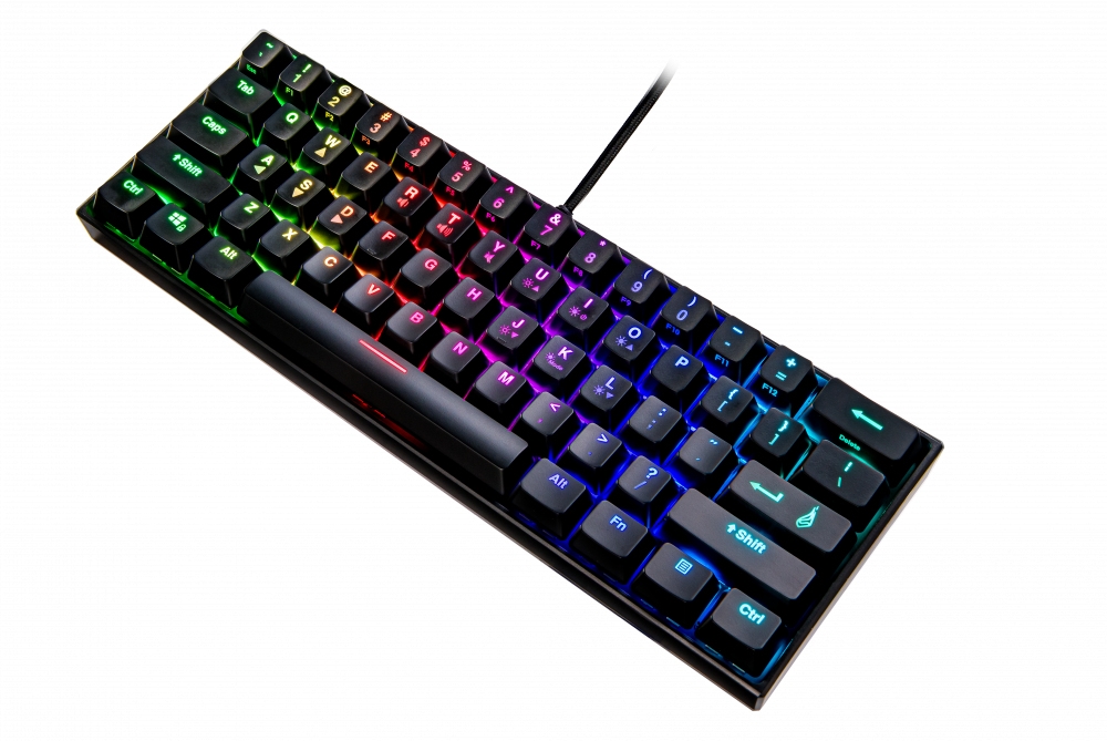 Verbatim SureFire KingPin M1 60% Mechanical RGB Gaming Keyboard