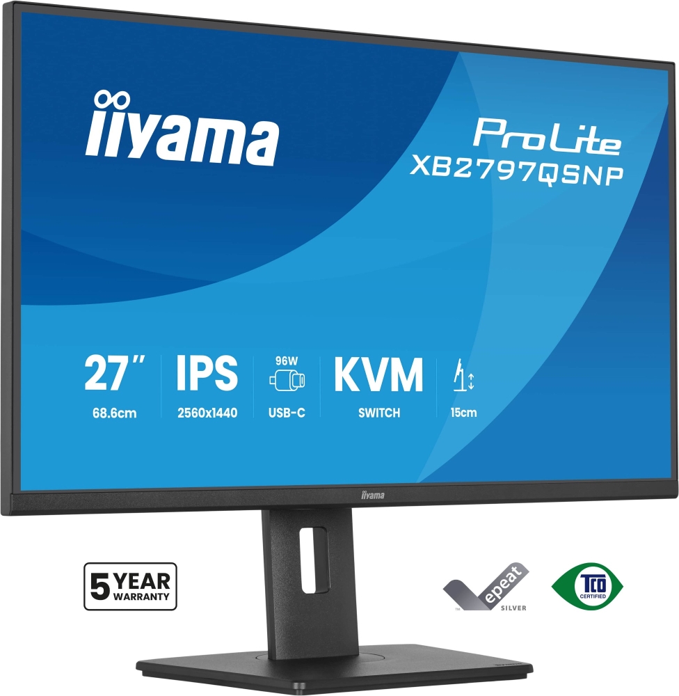 iiyama XB2797QSNP-B1 Computer Monitors - 27 Inches - Black